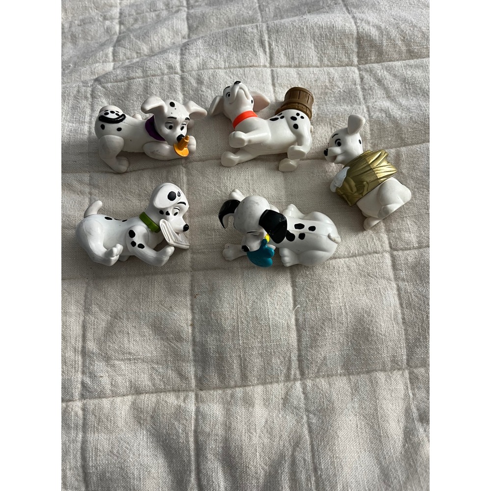Disney 101 Dalmatians Puppy‎ Figurines Lot Set Pongo Perdita